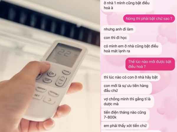 Vợ khóc uất ức vì chồng không cho bật điều hòa khi ngủ trưa ở nhà một mình: 'Ngày trước chưa lắp điều hòa có thấy kêu nóng đâu?'