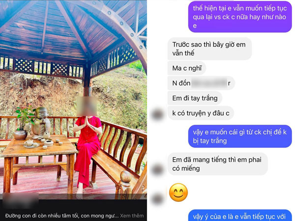 Tiểu tam sáng 'hoa rơi cửa Phật', tối lại tất bật với chồng người ta, tuyên bố nhất quyết không buông tay vì 'đã mang tiếng thì phải có miếng'