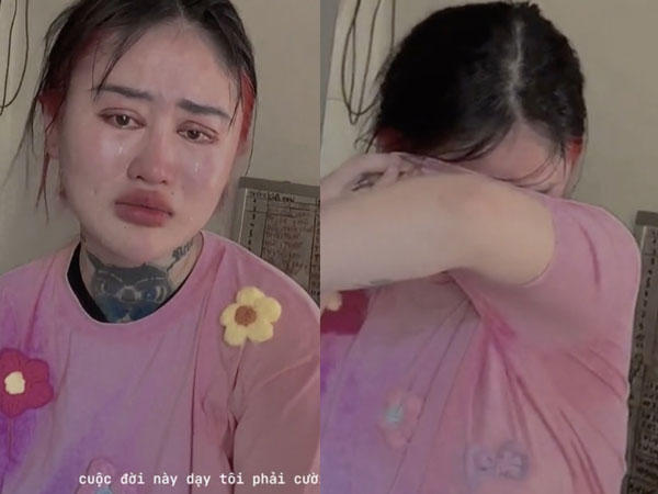 'Hotgirl bể cá' Ngân Baby 'khóc hết nước mắt' vì bị dân mạng chửi bới, lại còn nhắc đến người mẹ quá cố