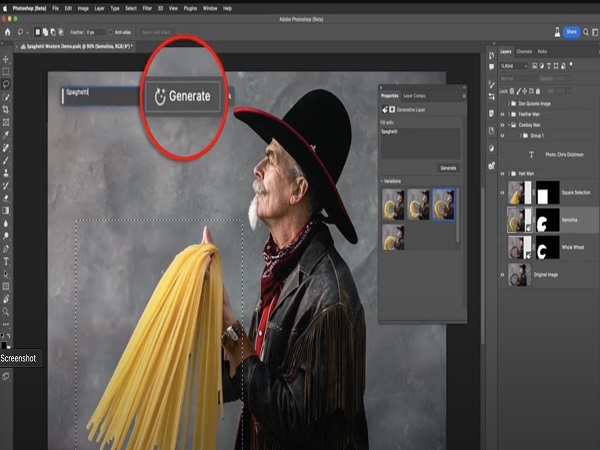 Photoshop cập nhật tính năng tạo hình ảnh bằng AI
