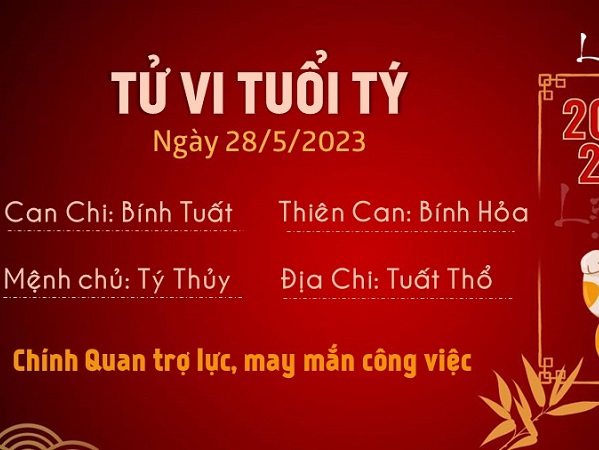Tử vi Chủ Nhật ngày 28/05/2023 của 12 con giáp: Tý gặp may mắn, Sửu đề phòng bị lừa