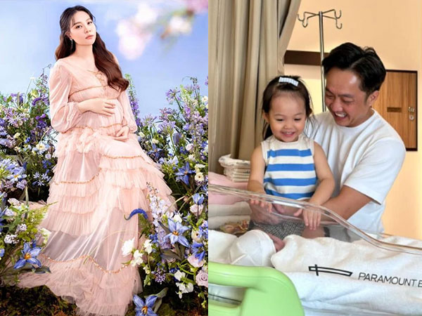 Đàm Thu Trang hạ sinh nhóc tỳ thứ 2, nhìn Cường Đô La và ái nữ túc trực kề cạnh mà hạnh phúc lây