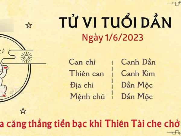 Tử vi thứ 5 ngày 01/06/2023 của 12 con giáp: Dần giảm căng thẳng tiền bạc, Tị dễ gặp chuyện không may