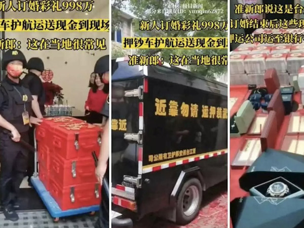 Chàng trai mang cả xe tải tiền mặt, vàng miếng đi hỏi vợ