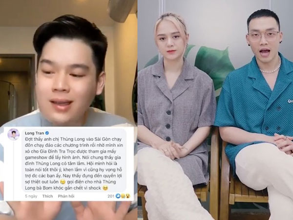 Bị chỉ trích vì 'bênh' Gia Đình Thủng Long, Long Chun lên tiếng: 'Mình không bịa chuyện để dìm bất cứ một cá nhân nào'