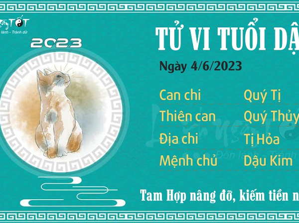 Tử vi Chủ Nhật ngày 04/06/2023 của 12 con giáp: Tý đề phòng lừa đảo, Dậu gặp may mắn
