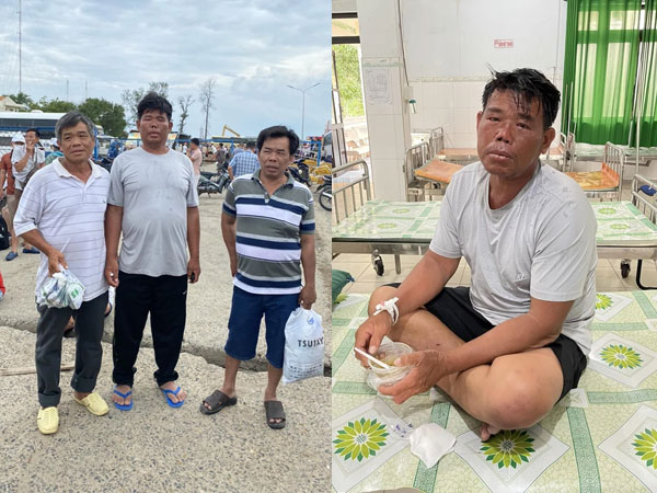Cứu sống ngư dân sau 4 ngày rơi xuống biển