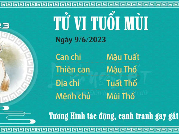 Tử vi thứ 6 ngày 09/06/2023 của 12 con giáp: Thân túi tiền rủng rỉnh, Mùi cạnh tranh gay gắt