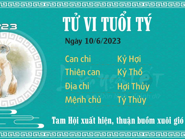 Tử vi Thứ 7 ngày 10/06/2023 của 12 con giáp: Tý đón tài lộc, Tị đề phòng tai họa