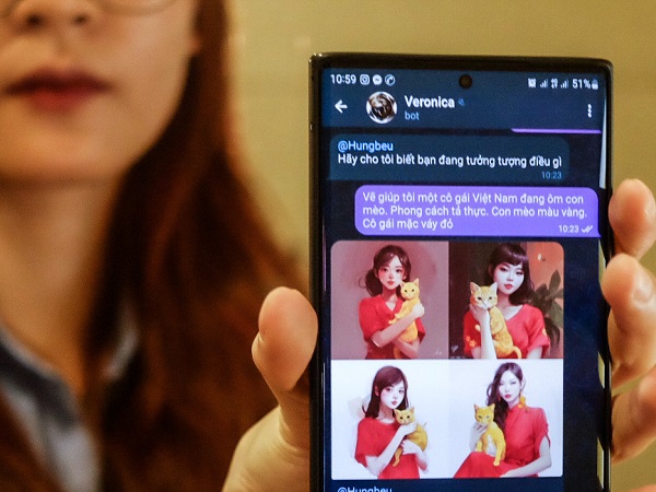 Chatbot AI với khả năng chat, vẽ tranh bằng tiếng Việt