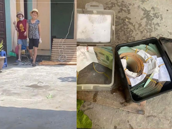 Ngày đẹp trời hai mẹ con nổi hứng rủ nhau đi tìm 'quỹ đen' của bố để chia chác, ai ngờ bới được cả gia tài
