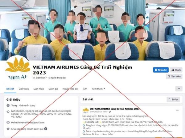 Công an cảnh báo về 'trại hè VietNam Airlines 2'
