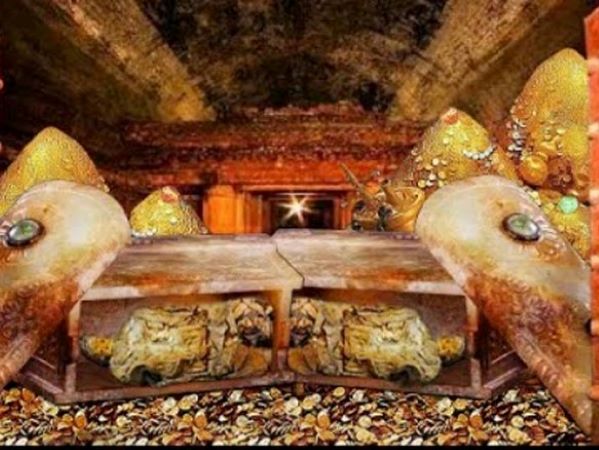 Ngỡ ngàng trước ngôi mộ vỏn vẹn 31m2 nhưng vàng ở đâu cũng có, chỉ 1 viên ngọc đã giá trị bằng hàng trăm biệt thự