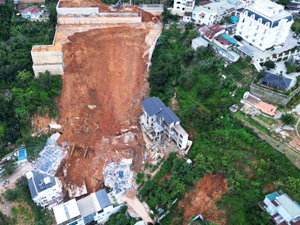 Đà Lạt: Khởi tố giám đốc thi công dự án sạt lở taluy làm 2 người chết