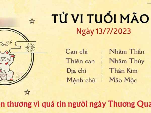 Tử vi thứ 5 ngày 13/07/2023 của 12 con giáp: Dậu được hỗ trợ, Mão tổn thương
