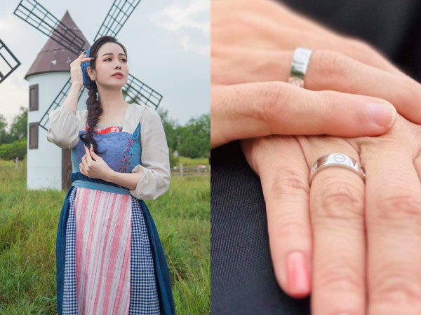 Nhật Kim Anh bất ngờ đăng ảnh 2 bàn tay đeo nhẫn cưới, thông báo ngày chung đôi