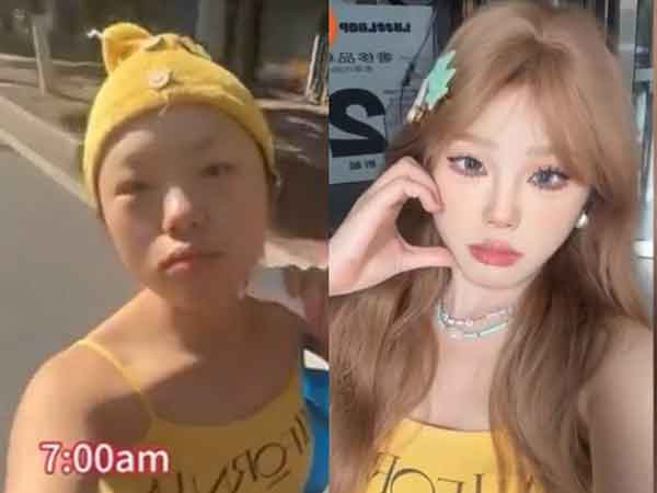 Vừa đi vừa make-up, cô gái khiến người đi đường thấy ngại, thành quả chẳng ai tin