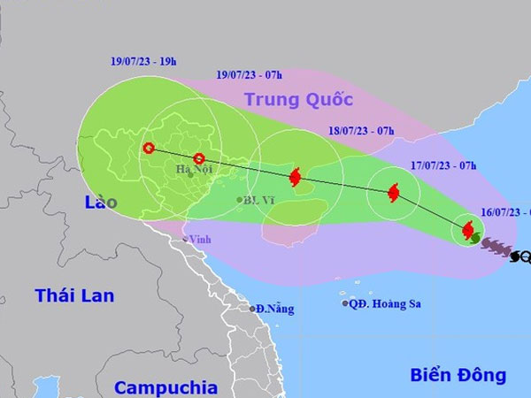 Hai kịch bản xảy ra khi bão số 1 đổ bộ đất liền