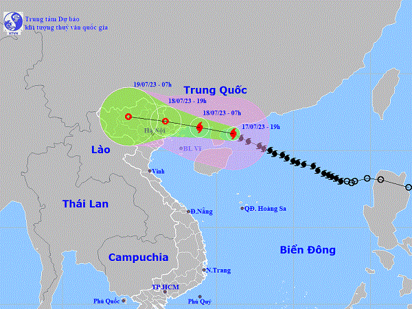 Bão số 1 giật cấp 15 cách Quảng Ninh 330km, miền Bắc mưa lớn từ đêm nay