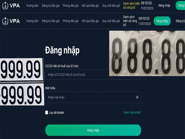Danh sách hơn 153 nghìn biển số ô tô sắp đấu giá