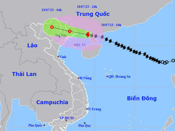 Bão số 1 cách Quảng Ninh khoảng 140km, tiến nhanh về đất liền