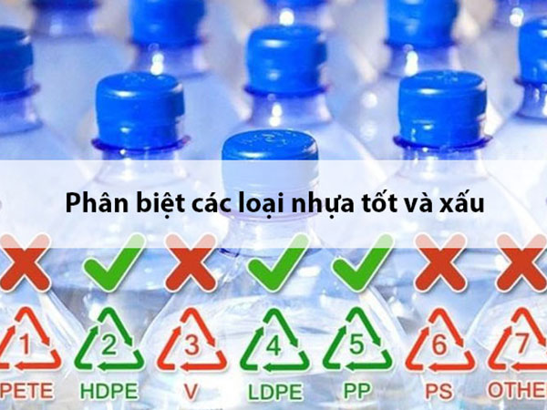 Tại sao đừng bao giờ sử dụng chai hộp nhựa có ký hiệu 3,6,7 để đựng nước và thực phẩm?
