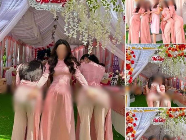 Tạo dáng khoe 'ngực tấn công mông phòng thủ', dàn phù dâu xinh đẹp khiến dân tình ngán ngẩm: 'Không thể yêu nổi!'