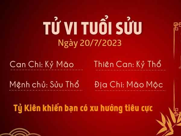 Tử vi thứ 5 ngày 20/07/2023 của 12 con giáp: Sửu tiêu cực, Dần có quý nhân giúp đỡ
