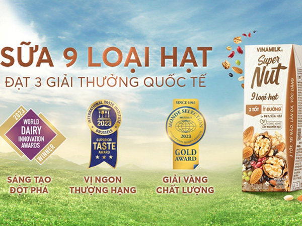 Bộ sưu tập giải thưởng quốc tế 'khủng' của sản phẩm mới ra mắt nhà Vinamilk – Sữa hạt Super Nut