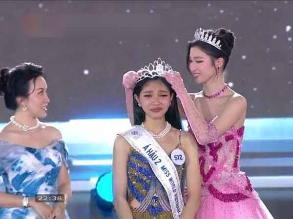 Nhan sắc Á hậu 2 Miss World Việt Nam gây tranh cãi: Khán giả nghi 'mua giải', chênh lệch khi đứng cạnh người tiền nhiệm