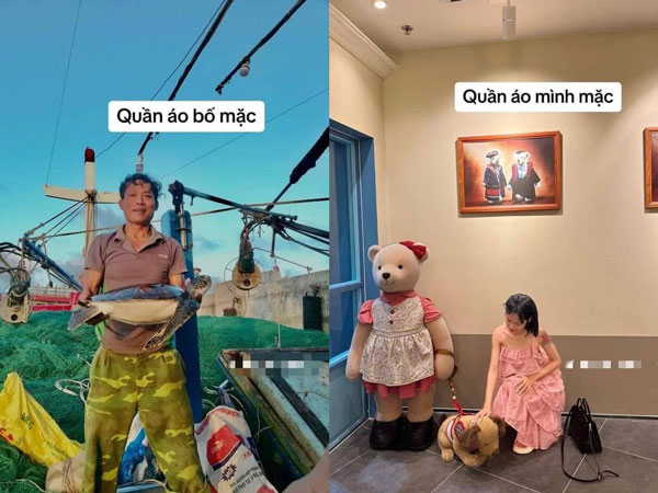 Làm video so sánh cuộc sống của mình và bố, cô gái nhận bão 'gạch đá'