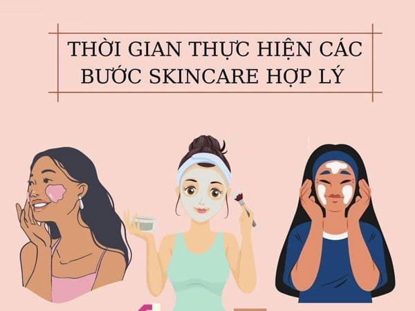 Thời gian thực hiện các bước skincare là bao lâu thì hợp lý?