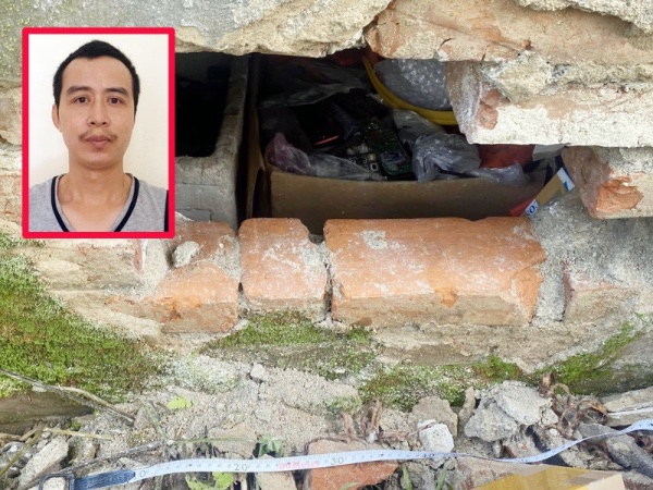 Đạo chích nửa đêm đục thủng tường cửa hàng điện thoại để trộm