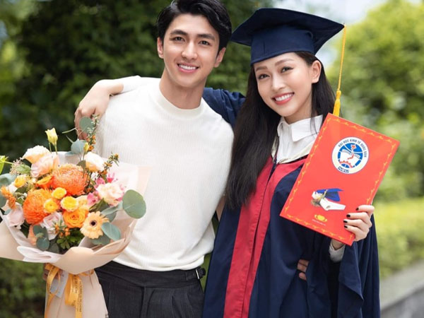 Mối tình đẹp như mơ của Á hậu Vbiz: Yêu nhau từ thuở sinh viên, 4 năm sau có cái kết đáng ngưỡng mộ