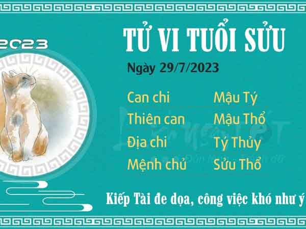 Tử vi 12 con giáp hôm nay - thứ 7 ngày 29/07/2023: Sửu công việc khó khăn, Tý vượng tài lộc