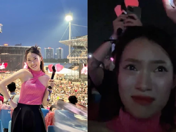 Khánh Vy bật khóc, chỉ thốt lên được đúng 1 câu trong đêm diễn bùng cháy của BLACKPINK ở Hà Nội