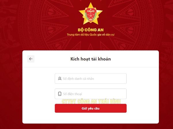 5 bước kích hoạt tài khoản định danh điện tử bằng máy tính