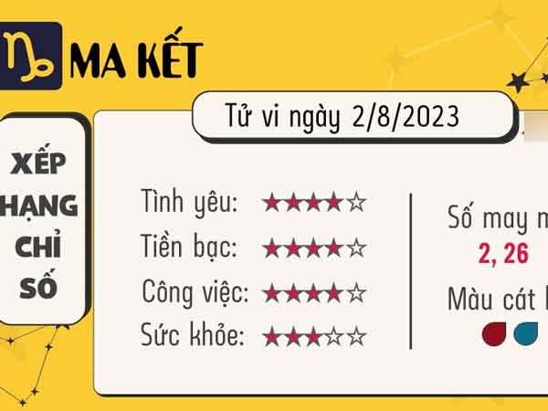 Tử vi 12 cung hoàng đạo hôm nay - thứ 4 ngày 02/8/2023: Ma Kết nỗ lực, Nhân Mã áp lực