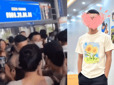 Một nhân vật nổi tiếng trên mạng xuất hiện ở sân bay, fan vây kín như đón ngôi sao
