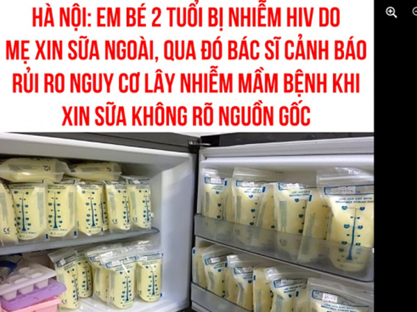Xôn xao bé 2 tuổi ở Hà Nội nhiễm HIV vì mẹ xin sữa ngoài, BS nói một câu khiến nhiều người thở phào