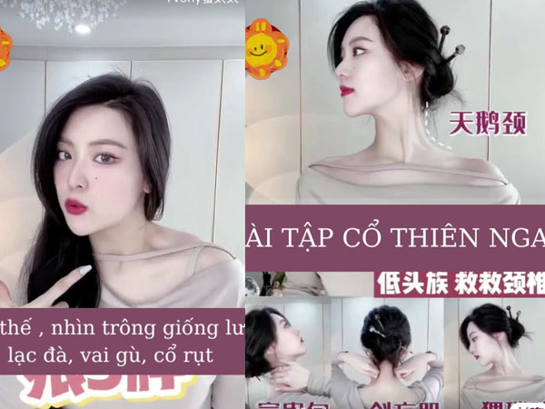Bài tập 2 phút mỗi ngày để có cổ thiên nga và xương quai xanh nữ tính