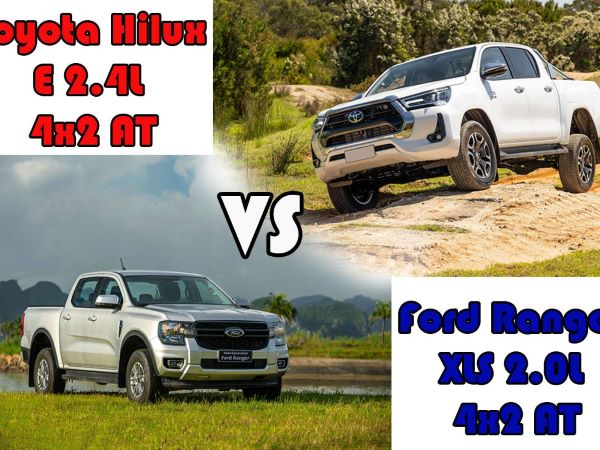 Chênh 145 triệu, Toyota Hilux 4X2 AT có gì để đấu với Ford Ranger XLS 4x2 AT?
