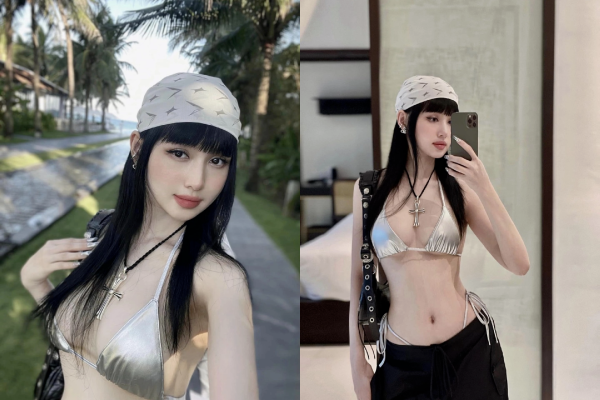 'Hot girl đời đầu' Tâm Tít diện bikini 'bỏng mắt', ngoài 30 vẫn 'chặt chém' đàn em cực ngọt
