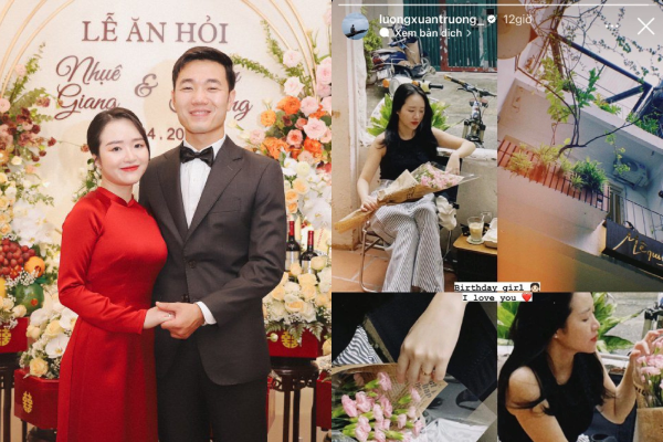 Nhuệ Giang - vợ Lương Xuân Trường hiếm hoi lộ diện