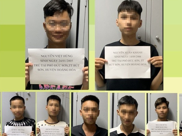 Thanh Hóa: Bắt nhóm mang vỏ chai bia đi gây rối, cướp tài sản