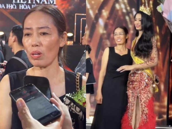 Mẹ Á hậu 1 Bùi Khánh Linh: 'Nhà tôi làm ruộng, làm gì có tiền mua giải'