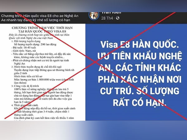 Xuất hiện chiêu trò 'lùa gà' lao động lương ngàn USD, Nghệ An ra cảnh báo