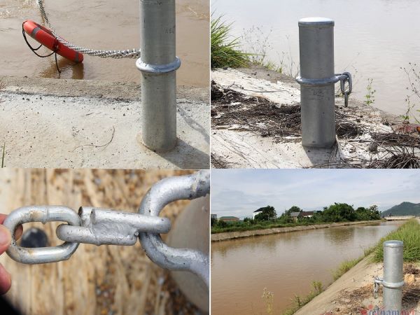 Trộm cắp cả dây xích phòng chống đuối nước trên khúc sông 'tử thần'
