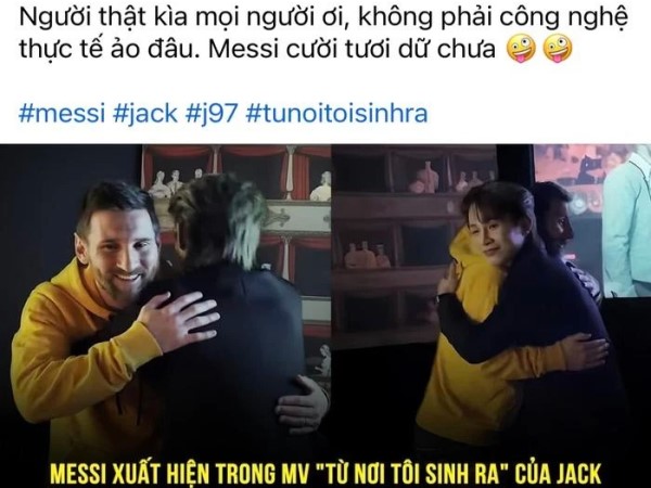 Siêu sao Messi xuất hiện trong MV của Jack gây sốt đến mức nào?