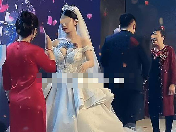 Hôn lễ đang tưng bừng, mẹ chú rể chợt xụ mặt không lên sân khấu phát biểu khi nhìn thấy thứ trước ngực cô dâu